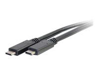4K support - USB 3.1 (Gen 2) M/M - USB C Cable - USB kabel - USB-C (M) do USB-C (M) - USB 3.1 Gen 2 / Thunderbolt 3 - 1 m - černá
