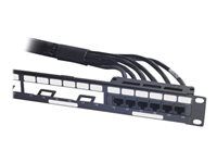Síťový kabel - kompatibilní s TAA - RJ-45 (F) do RJ-45 (F) - 18.3 m - UTP - CAT 6 - černá