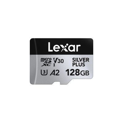Lexar 128 GB H-P Silver Plus microSDXC s adp C10 A2