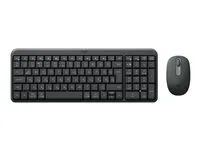 Logitech MK250 - Sada klávesnice a myši - bezdrátový - Bluetooth LE - QWERTZ - madarská - grafit