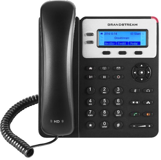 Grandstream GXP1625, 2,95" LCD podsv. displej, 2 SIP účty, 3prog. tlačítka, dual 10/100MBps, PoE