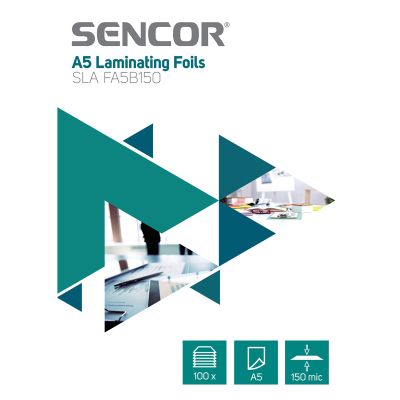 Laminovací fólie SENCOR SLA FA5B150 A5 150mic 100ks
