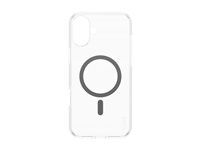 Zadní kryt pro mobilní telefon - kompatibilita s MagSafe - termoplastický polyuretan (TPU), polykarbonát (PC), oleofóbní povrch - černá, průhledná - pro Apple iPhone 16 Plus