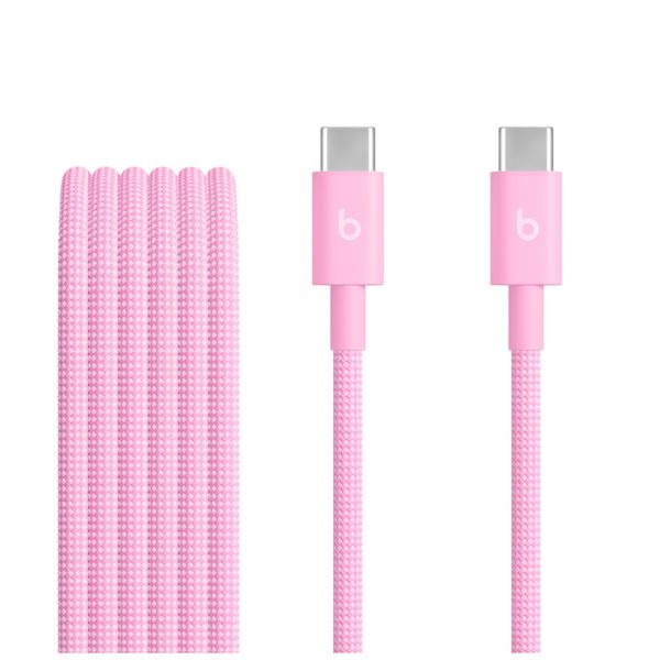 Beats USB-C / USB-C Woven Cable (1.5m) - Power Pink