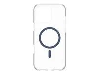 Zadní kryt pro mobilní telefon - kompatibilita s MagSafe - oleofóbní povrch, termoplastický polyuretan (TPU), polykarbonát (PC) - modrá, průhledná - pro Apple iPhone 16 Pro Max