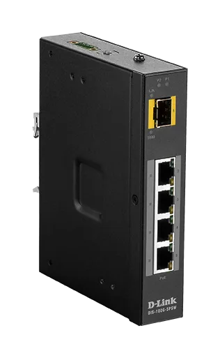 D-Link DIS-100G-5PSW Industrial Gigabit Unmanaged PoE Switch with SFP slot