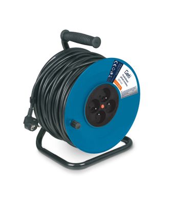 Prodlužovací kabel na bubnu 4 zásuvky 25m GETI GER425