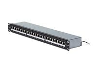 Startech - Propojovací panel - 110 punch-down - montáž do racku - CAT 6a - STP - RJ-45 X 24 - stríbrná - 1U - 19" - kompatibilní s TAA
