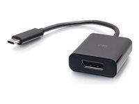 4K 60Hz - Black - Video adaptér - USB-C (M) do DisplayPort (F) - Thunderbolt 3 / Thunderbolt 4 - podpora 4K60Hz - černá
