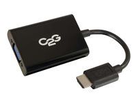 HDMI to VGA + Audio Converter - 1080p - Nástroj pro převod videa - HDMI - VGA - černá