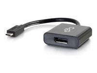 C2G - Video adaptér - USB-C (M) do DisplayPort (F) - USB 3.1 / Thunderbolt 3 / DisplayPort - 30 V - 20 cm - podpora 4K30Hz, aktivní - cerná