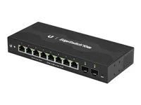 Přepínač - řízený - 8 x 10/100/1000 (PoE) + 2 x gigabitů SFP - Lze montovat do rozvaděče, pro připevnění na zeď - PoE
