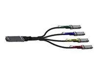 NVIDIA LinkX - Prímo pripojitelný rozbocovací kabel 800GBase-CU na 200GBase-CU - OSFP do QSFP112 - 2 m - pasivní, IB twin port NDR