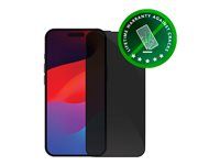 Ochrana obrazovky pro mobilní telefon - s bezpečnostním filtrem - barva rámu černá - pro Apple iPhone 15 Pro