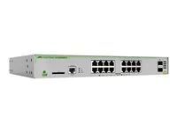 Přepínač - L3 - řízený - 16 x 10/100/1000 + 2 x SFP (mini-GBIC) (uplink) - desktop, Lze montovat do rozvaděče