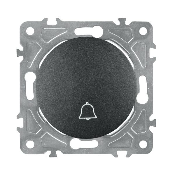 Zvonečkový vypínač ELECTROMALT OVAL OVA1020B černý
