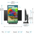 BENQ PD2705U, LED monitor 27" 4K UHD, tmavě šedá