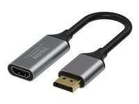 VISION - Video adaptér - DisplayPort s piny (male) do HDMI se zdířkami (female) - černá - podpora 4K60Hz
