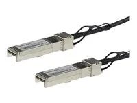 Startech Cisco SFP-H10GB-CU1-5M Compatible 1.5m 10G SFP+ to SFP+ DAC Twinax, 10GbE SFP+ Copper DAC 10Gbps/10GE Low Power Passive SFP+ Transceiver Module DAC Cable, Firepower ASR9000 - Lifetime Warranty (SFPH10GBCU15) - Kabel 10GBase pro přímé připojení - SFP+ s jazýčkem do SFP+ s jazýčkem - 1.5 m - diaxiální - SFF-8431/SFF-8432 - pasivní - černá