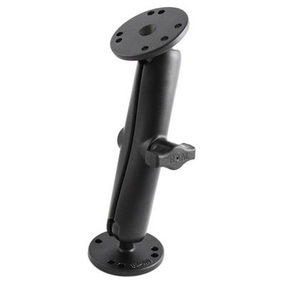 RAM sestava - dlouhé rameno se dvěmi kulatými základnami 2,5" a kulovým kloubem 1"