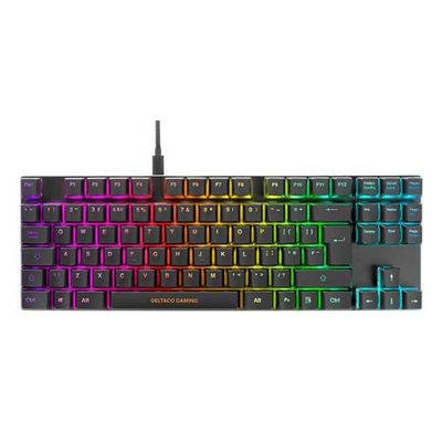 DELTACO GAM-111B, Herní klávesnice, USB RGB EN