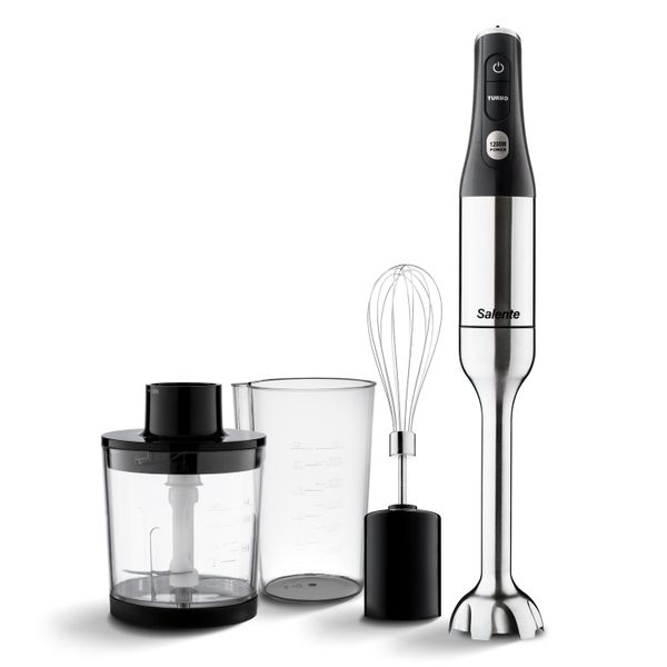 Salente Mixxo multifunkční tyčový mixér 3v1, 1200 W, nerez, černý