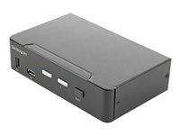 KVM with Fast Switching - Přepínač KVM / audio - 2 x KVM / zvuk - 1 místní uživatel - desktop, Lze montovat do rozvaděče - kompatibilní s TAA