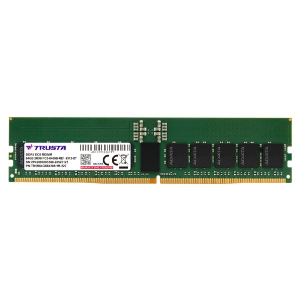 64GB DDR5-6400MHz ADATA TRUSTA CL52 ECC Reg