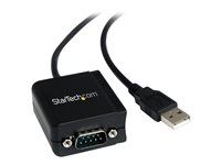 1 port - USB Powered - FTDI USB UART Chip - DB9 (9-pin) - USB to RS232 Adapter (ICUSB2321F) - Sériový adaptér - USB - RS-232 - černá