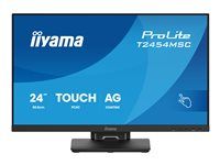 iiyama ProLite T2454MSC-B3AG - LED monitor - 24" (23.8" zobrazitelný) - dotykový displej - 1920 x 1080 Full HD (1080p) @ 83 Hz - IPS - 300 cd/m² - 1000:1 - 4 ms - HDMI, DisplayPort - reproduktory - matná cern