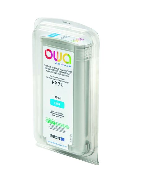 OWA Armor ink-jet kompatibilní s HP DJ T1100 cyan, 130ml, komp. s C9371A