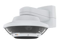 Síťová bezpečnostní kamera - kupole - venkovní - vandal / waterproof - barevný (Den a noc) - 20,4 Mpix - 2592 x 1944 - objektiv fixed iris - pevné ohnisko - GbE - MJPEG, H.264, H.265 - High PoE