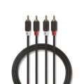 Kabel 2x Cinch konektor/2x Cinch konektor 3m NEDIS CABW24200AT30