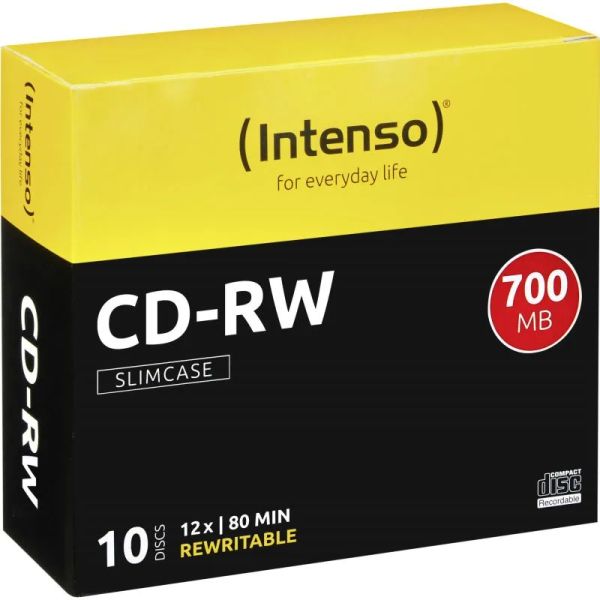 INTENSO CD-RW Slim Case 700MB REW 10ks