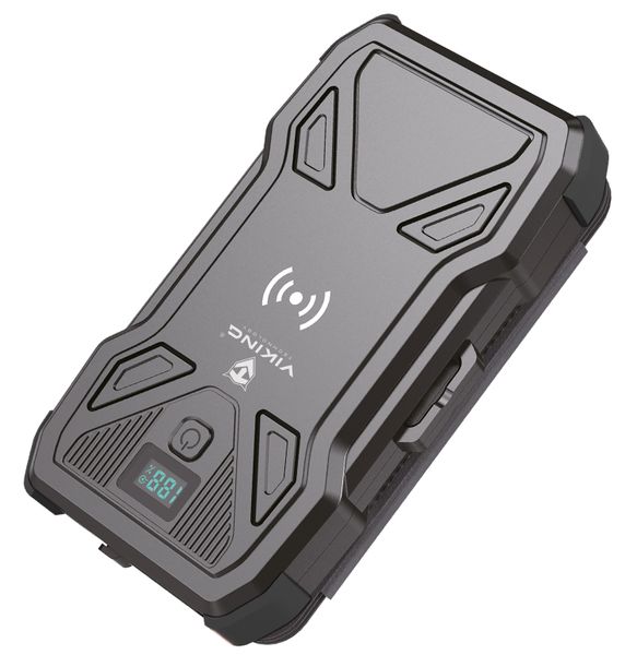 Solární powerbanka VIKING TYR I/Output:1xUSB-C,2xUSB-A/Wireless charge 15W max/10000mAh/LED světlo