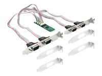 M.2 Card to 4 x Serial RS-232 DB9 with S
