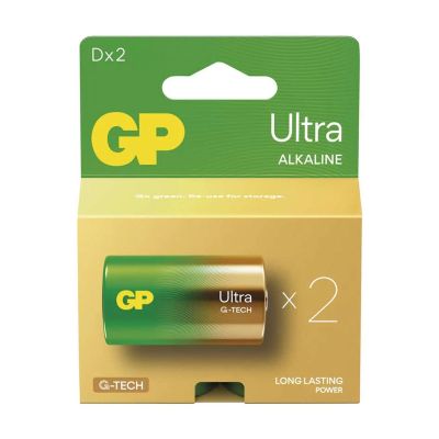Baterie D (LR20) alkalická GP Ultra 2ks