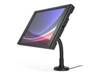 Compulocks Galaxy Tab S9 Ultra 14.6" Apex Enclosure Flex Arm Mount Black - Montážní sada (kryt, úchyt flexibilního ramene) - pro tablet - uzamykatelný - kovový rám - cerná - velikost obrazovky: 14.6" - pro Samsung Galaxy Tab S10 Ultra, Tab S11 Ultra, Tab S9 Ultra