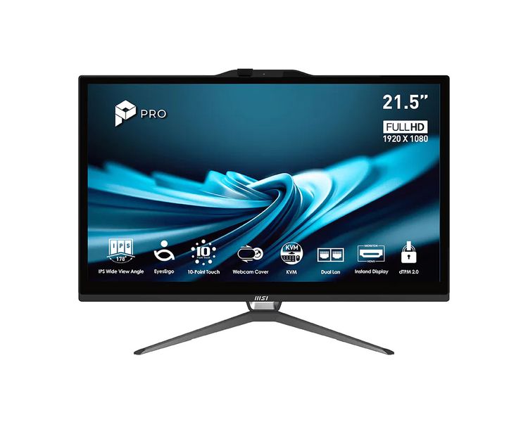 MSI PRO/AP222T 14MA-668EU/21,5"/FHD/T/G7400/8GB/128GB/Intel int/W11P/Černá/3R