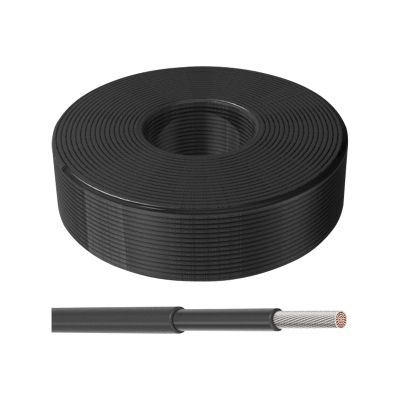 Solární kabel 6mm2, černý, 100m