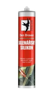 Sklenářský silikon transparentní 280ml Den Braven