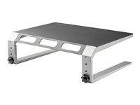 For up to 32" Monitor - Height Adjustable - Computer Monitor Riser - Steel and Aluminum (MONSTND) - Stojan - pro obrazovka - hliník, ocel - velikost obrazovky: 32" - na stůl