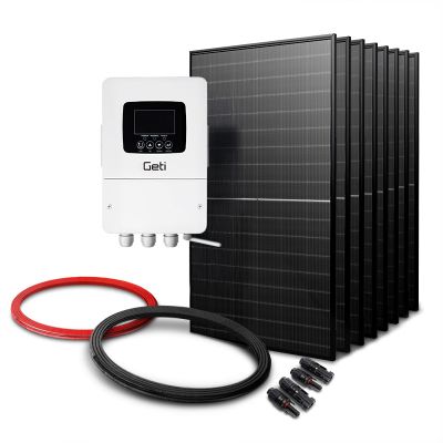 Sestava na solární ohřev vody GETI GWH04W 3640 Wp 8x PV TRINA