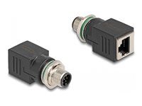 M12 Adapter A-coded 8 pin male to RJ45 j