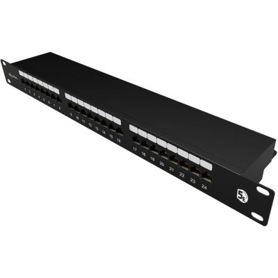 SOLARIX 19" Patch panel 24 x RJ45 CAT5E STP