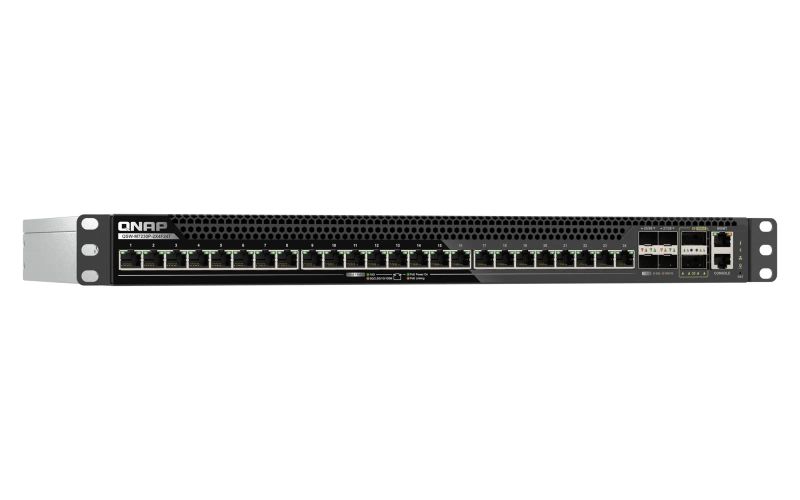 QNAP riadený switch QSW-M7230P-2X4F24T (24x 10GbE PoE port, 4x 25Gb port, 2x 100Gb port)