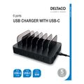 DELTACO DPS-0200, 5x USB A, Nabíjecí stanice, 50W