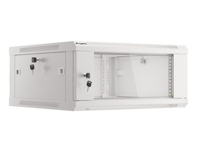 Lanberg racková skříň 19" pro montáž na stěnu 4u/600x600 (flat pack) V2 šedá