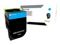 Vysoká výtěžnost - azurová - originální - kazeta s barvivem LCCP - pro Lexmark CS310dn, CS310n, CS410dn, CS410dtn, CS410n