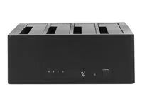 Dokovací stanice HDD - oddílů: 4 - 2,5" / 3,5" sdílené - SATA 6Gb/s - eSATA 6Gb/s, USB 3.0 - černá